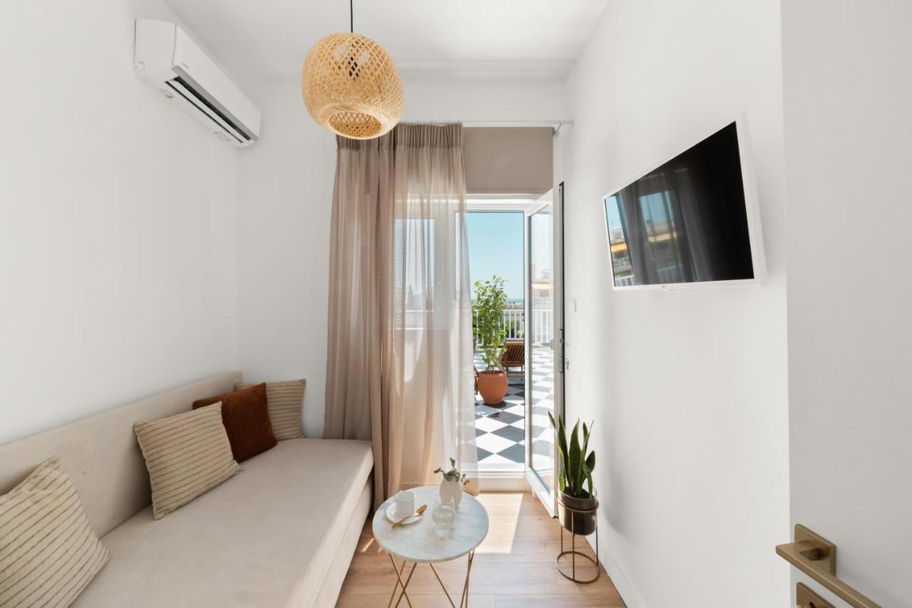 Luxurious Apartment With Big Sea View Terrace - Central Location Athén Kültér fotó