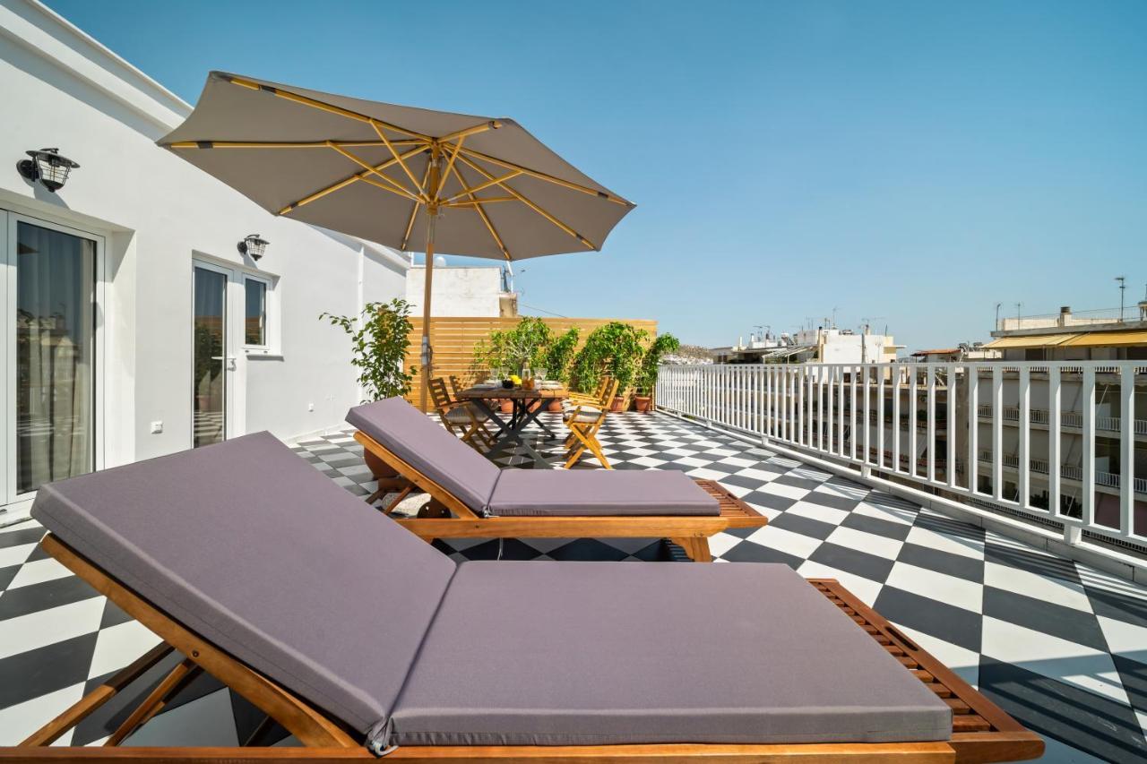 Luxurious Apartment With Big Sea View Terrace - Central Location Athén Kültér fotó