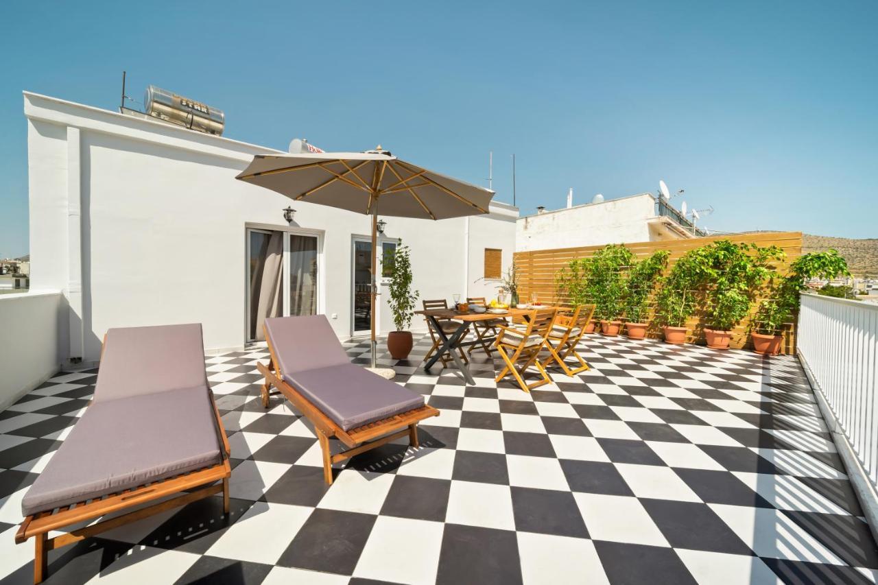Luxurious Apartment With Big Sea View Terrace - Central Location Athén Kültér fotó