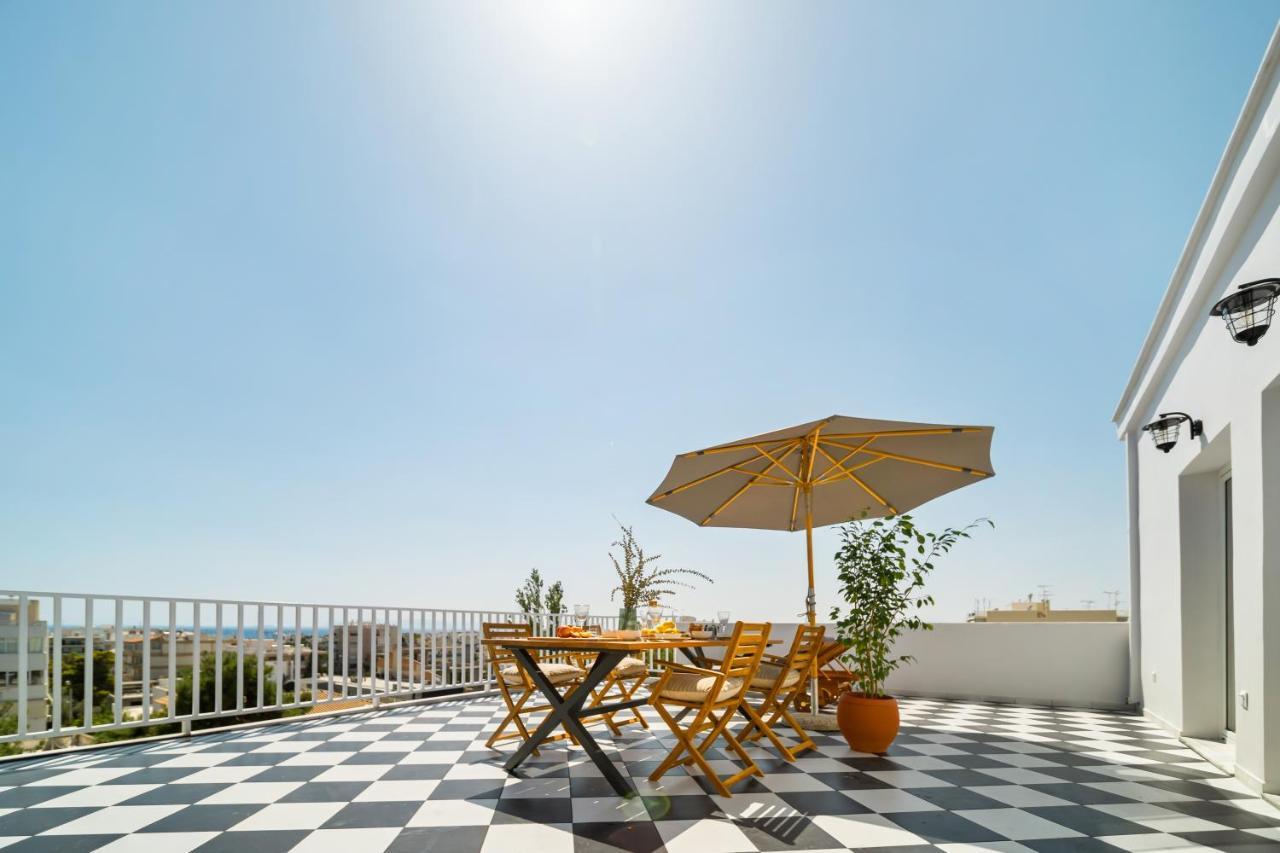 Luxurious Apartment With Big Sea View Terrace - Central Location Athén Kültér fotó